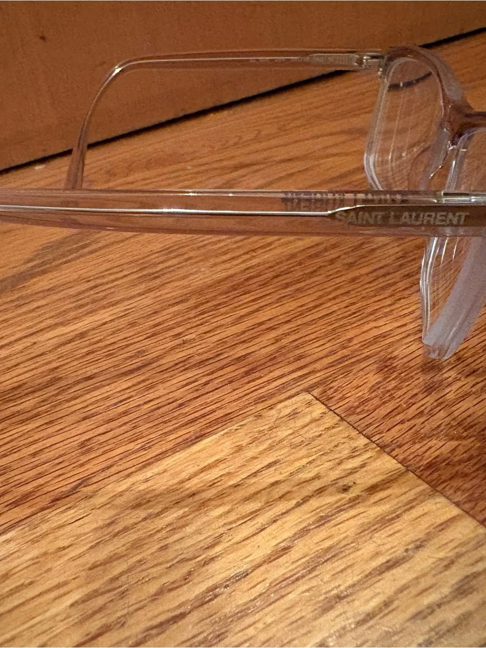 Saint Laurent Transparent Clear Frame Glasses